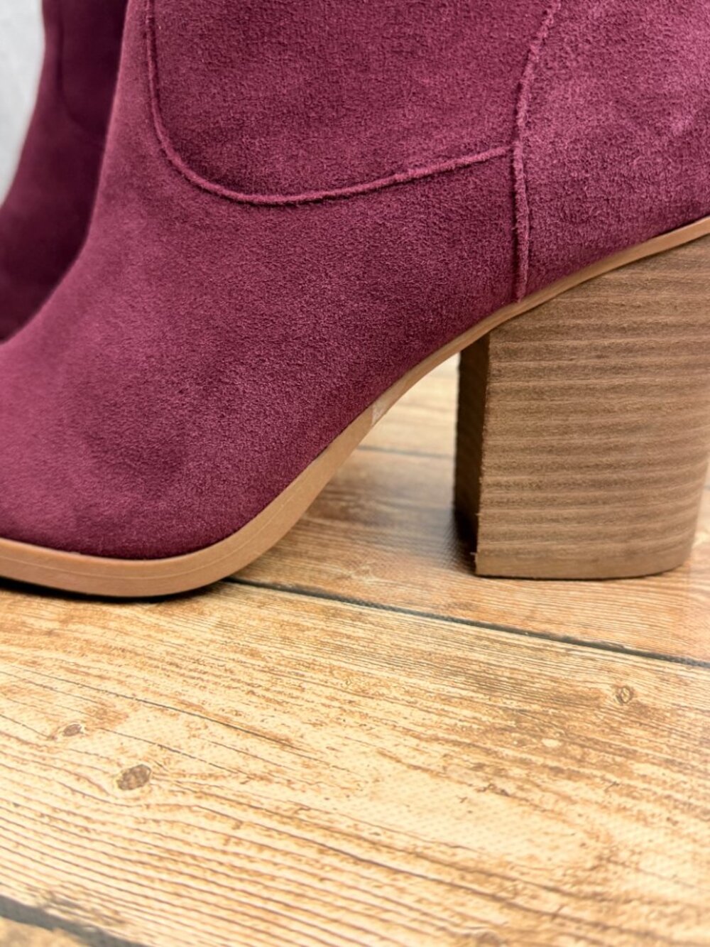 Nine West Burgundy Slouch Tall Heeled Boots Size 9 Title: Nine West Women's - Picture 10 of 12